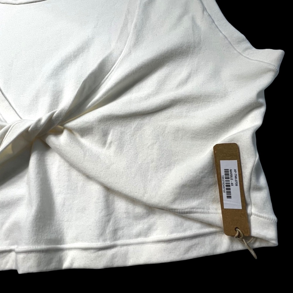 SKIMS Twist Crop Top Marble Cotton Jersey Womens 4X‎ - Picture 5 of 9